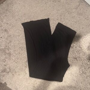 H&M Black Ribbed Trousers